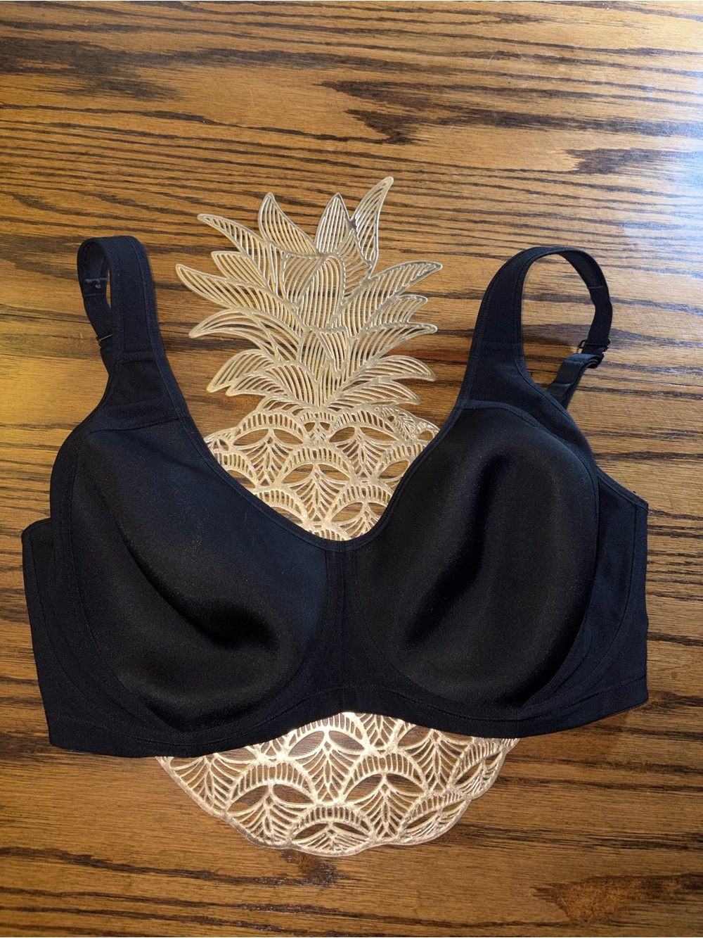 SYROKAN Sports bra underwire bounce control boob separation high gore racer back